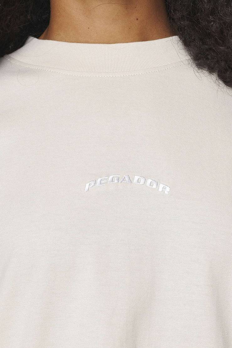 Pegador Thames Heavy Oversized Tee Vintage Washed Bone White Begrenztes Angebot