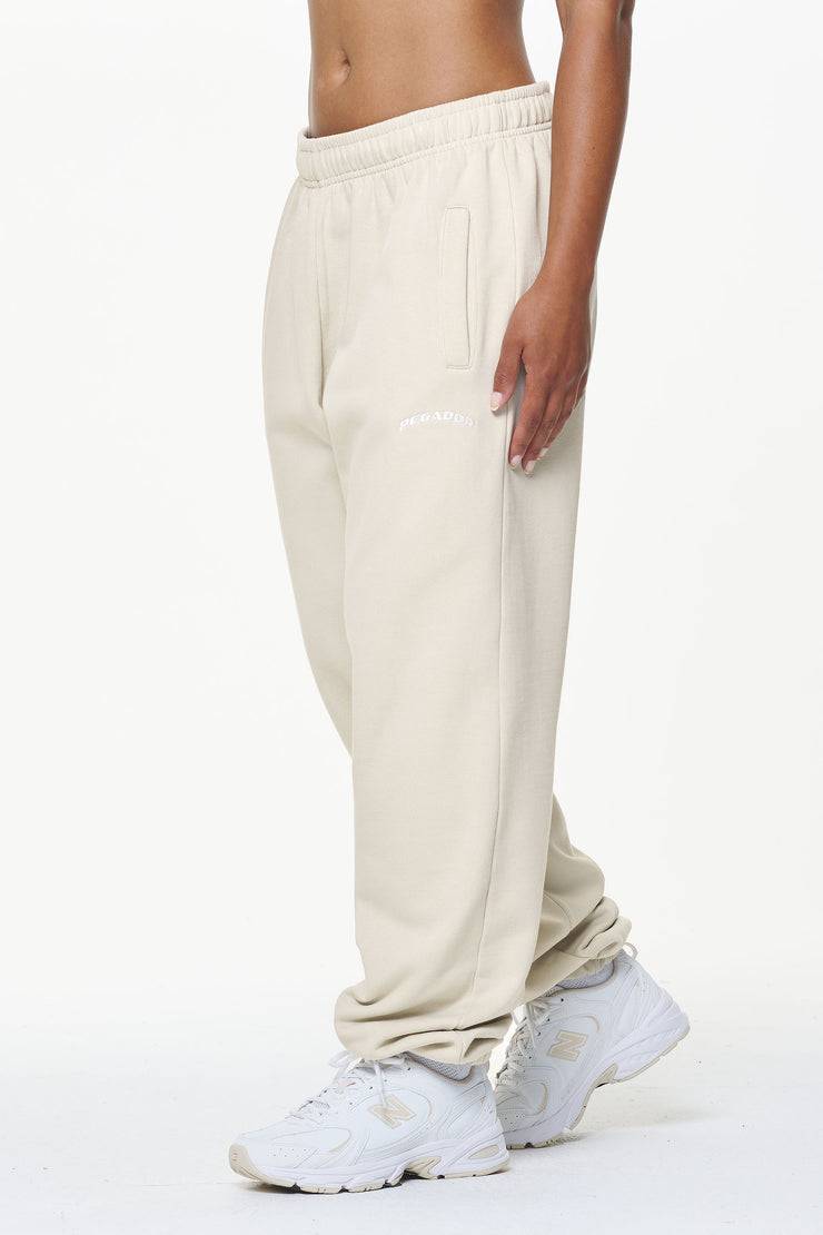 Pegador Durward High Waisted Sweat Pants Vintage Washed Bone White Online Shopping