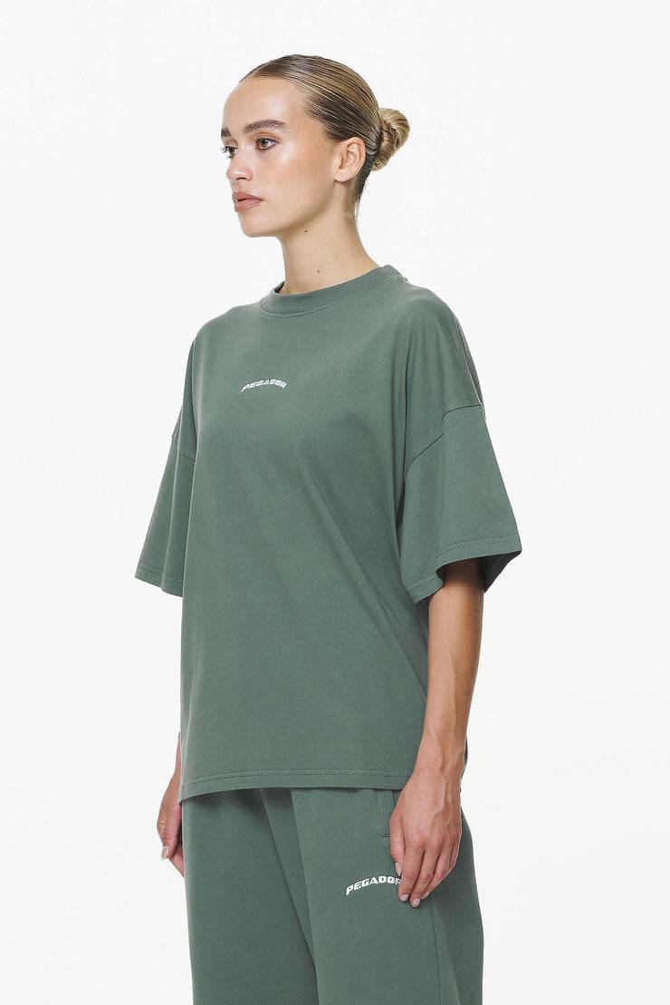 Pegador Thames Heavy Oversized Tee Vintage Washed Garden Green Exklusivangebot