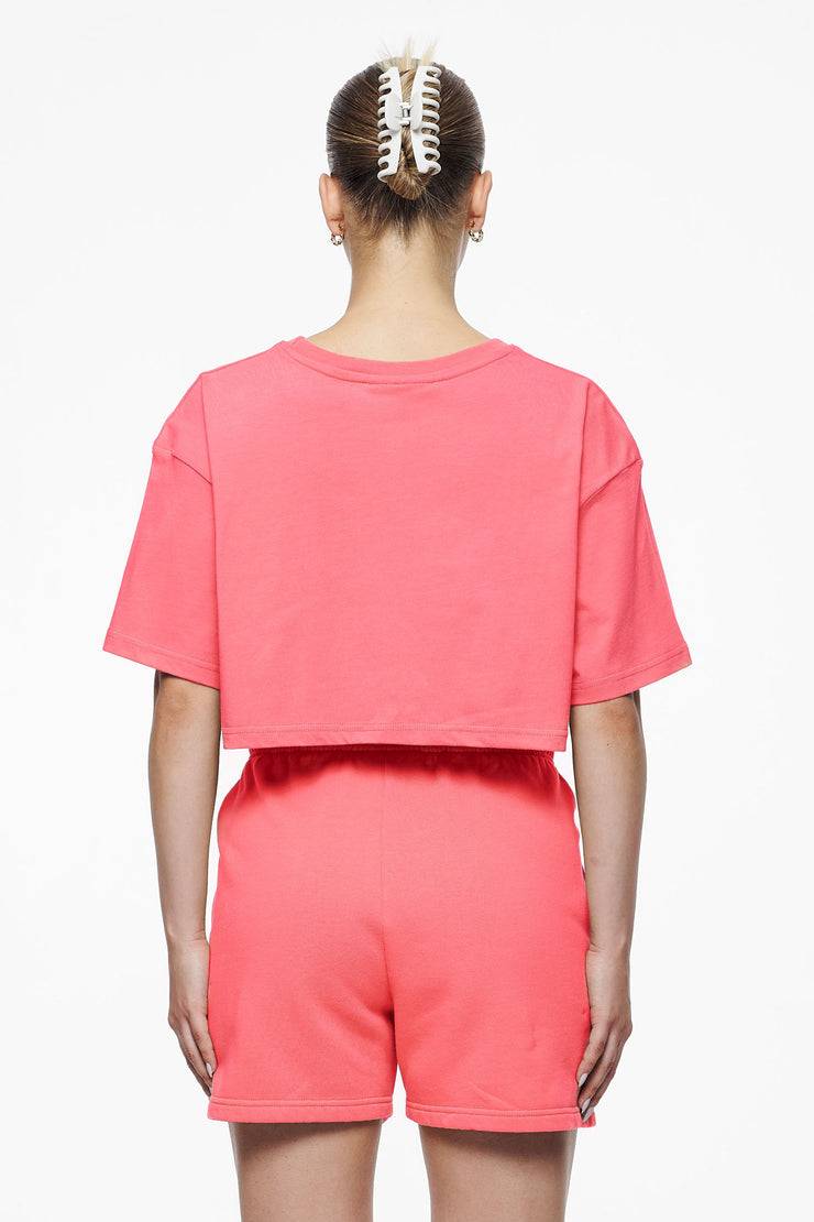 Pegador Layla Oversized Cropped Tee Vintage Washed Strawberry Gum Saisonschlussverkauf