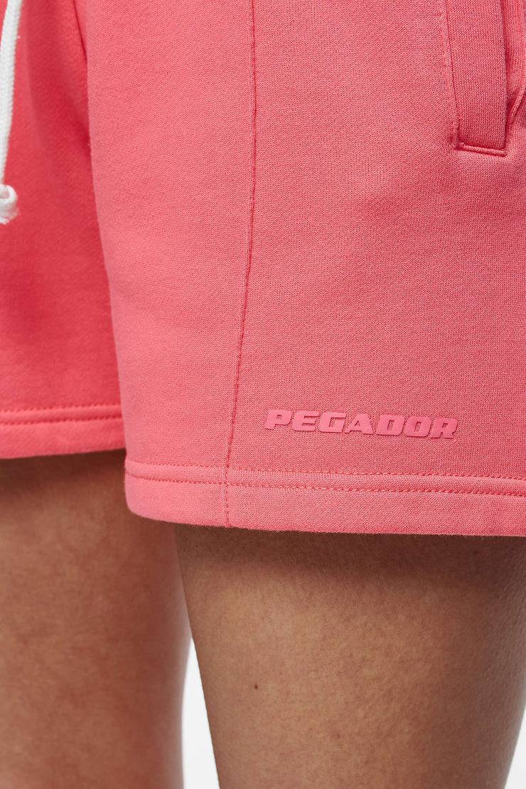 Pegador Umbria High Waisted Shorts Vintage Washed Strawberry Gum Weihnachtsangebot