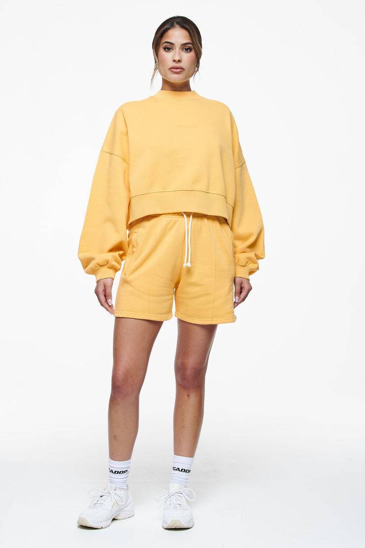 Pegador Londa Cropped Oversized Sweater Vintage Washed Golden Sun Gum Muttertagsangebot