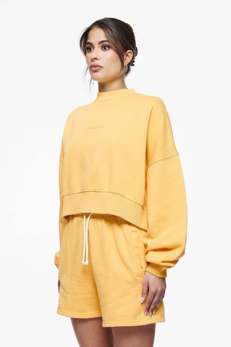 Pegador Londa Cropped Oversized Sweater Vintage Washed Golden Sun Gum Muttertagsangebot