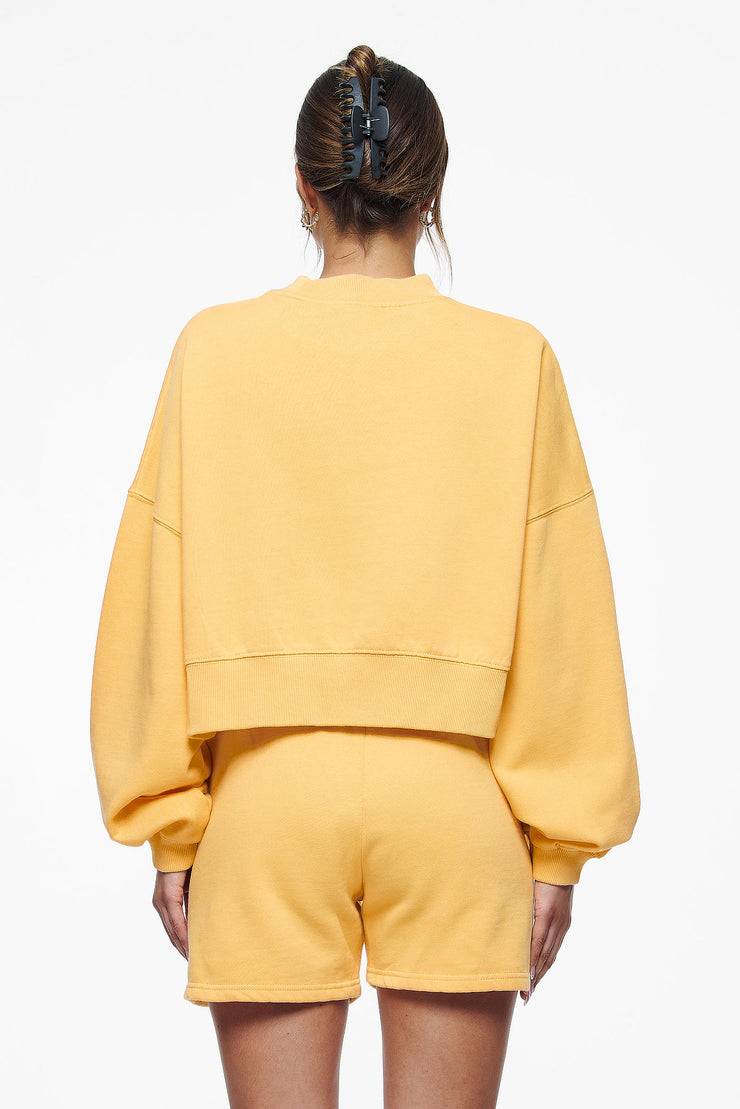 Pegador Londa Cropped Oversized Sweater Vintage Washed Golden Sun Gum Muttertagsangebot