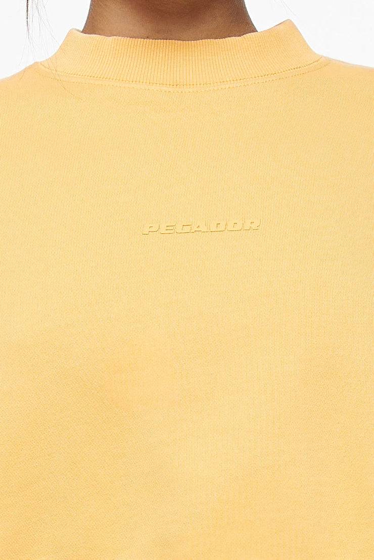 Pegador Londa Cropped Oversized Sweater Vintage Washed Golden Sun Gum Muttertagsangebot