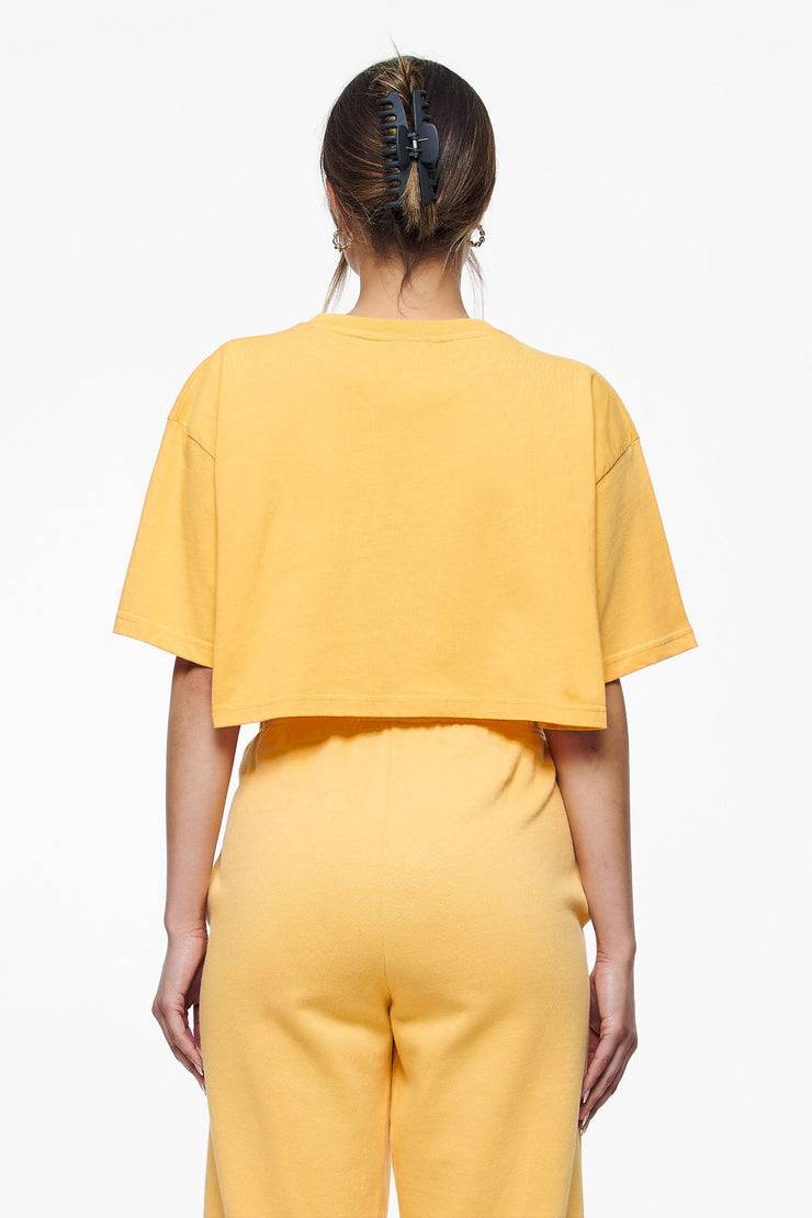 Pegador Layla Oversized Cropped Tee Vintage Washed Golden Sun Gum Vatertagsangebot