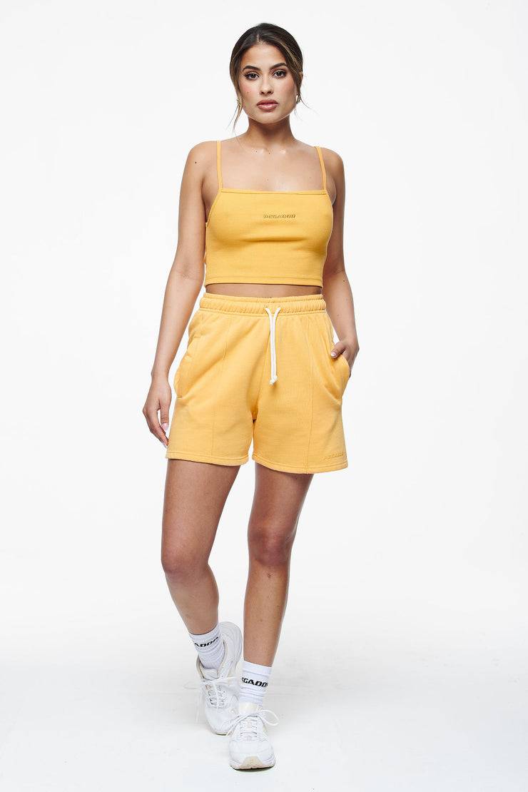 Pegador Ruby Rib Crop Top Vintage Washed Golden Sun Valentinstagsangebot