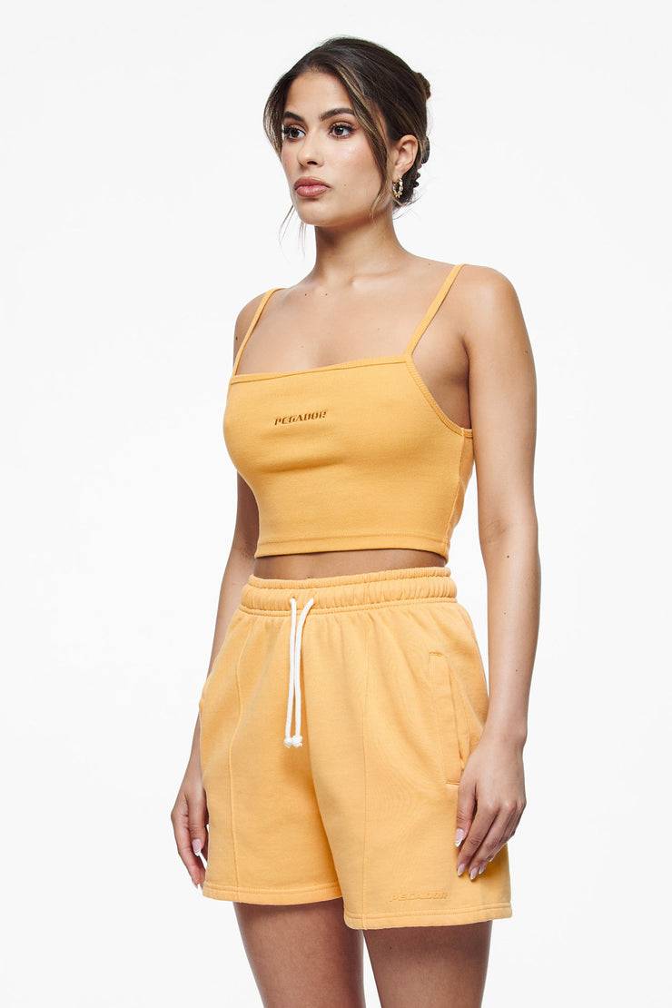 Pegador Ruby Rib Crop Top Vintage Washed Golden Sun Valentinstagsangebot
