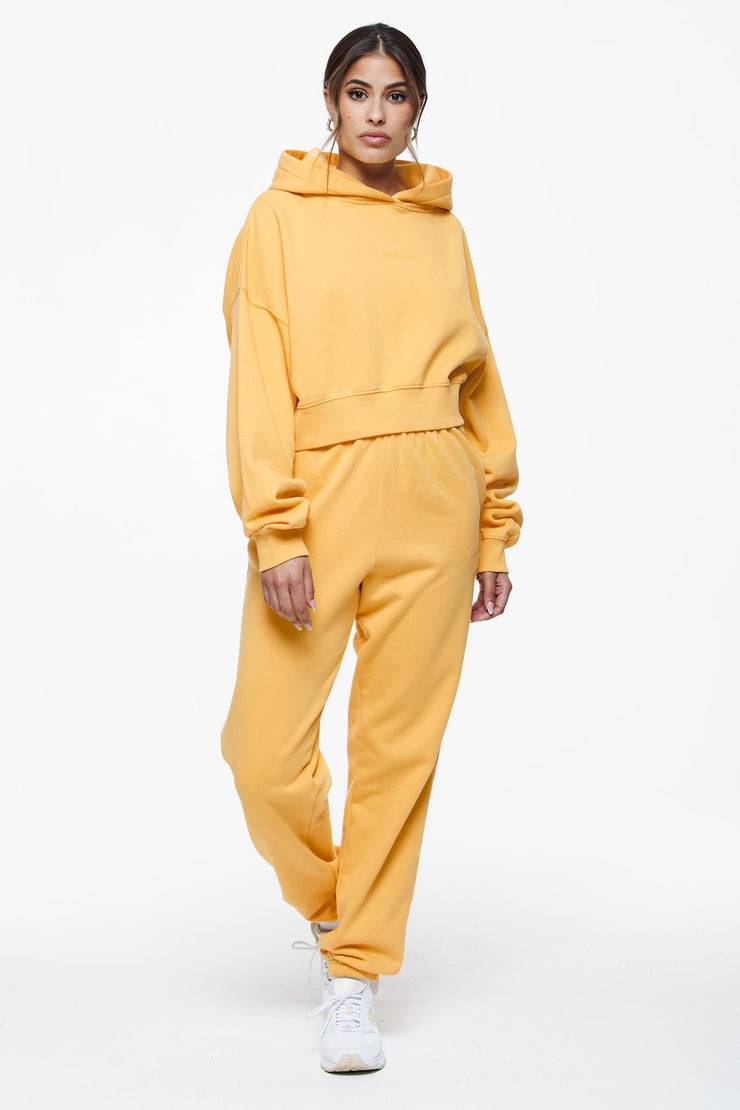 Pegador Villa High Waisted Sweat Pants Vintage Washed Golden Sun Gum Jubiläumsangebot