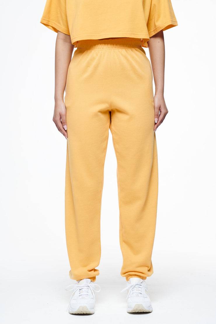 Pegador Villa High Waisted Sweat Pants Vintage Washed Golden Sun Gum Jubiläumsangebot