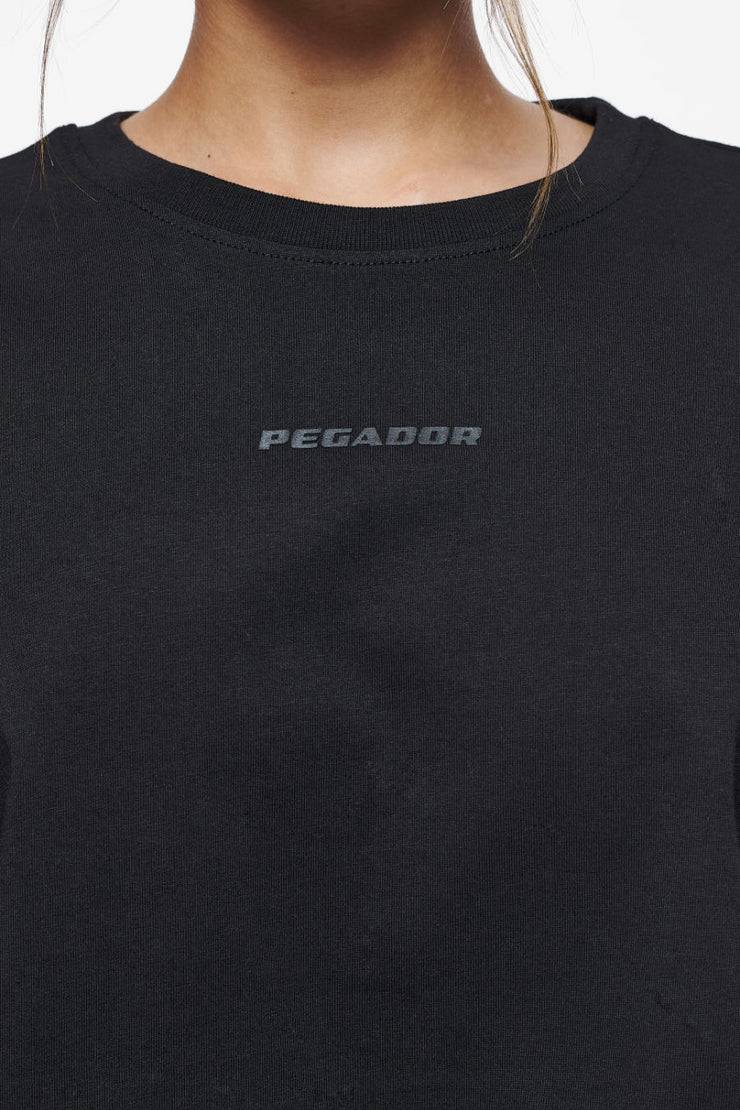 Pegador Layla Oversized Cropped Tee Black Gum Top Angebot