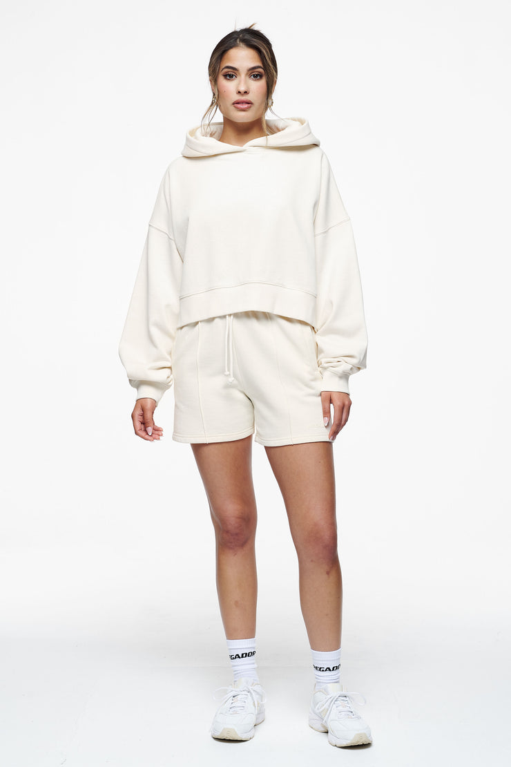 Pegador Salita Oversized Cropped Hoodie Vintage Washed Unbleached Gum Exklusive Angebote