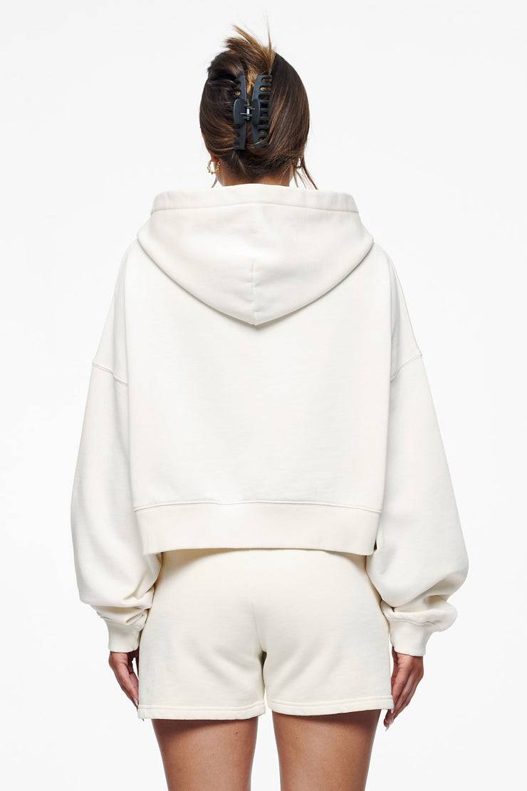 Pegador Salita Oversized Cropped Hoodie Vintage Washed Unbleached Gum Exklusive Angebote