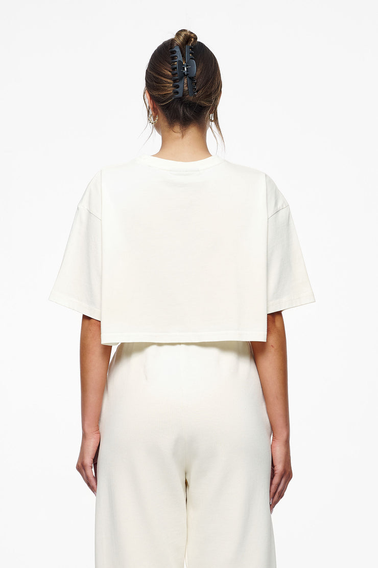 Pegador Layla Oversized Cropped Tee Vintage Washed Unbleached Gum Neuheiten
