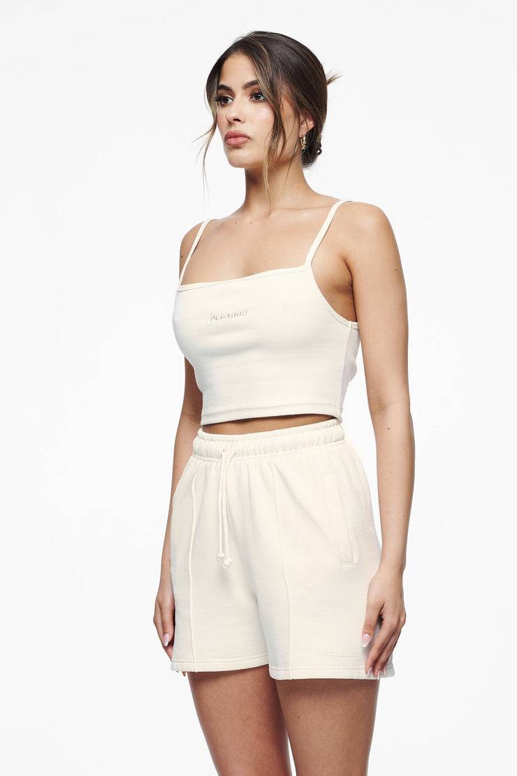 Pegador Ruby Rib Crop Top Vintage Washed Unbleached Bestseller