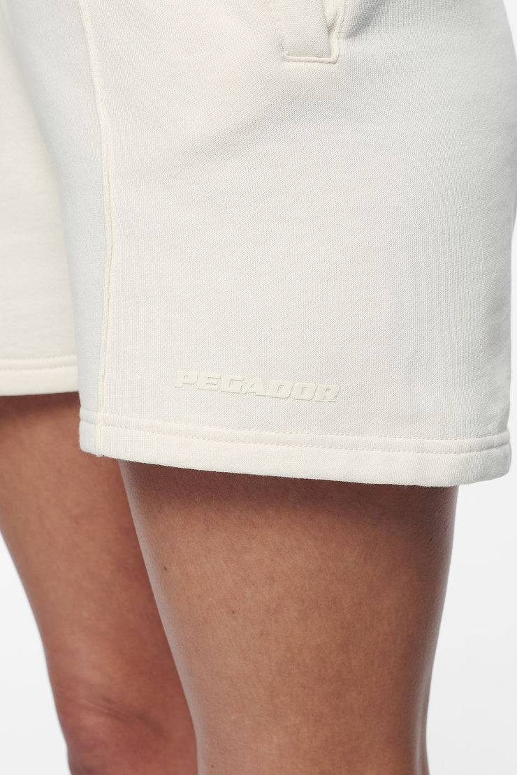 Pegador Umbria High Waisted Shorts Vintage Washed Unbleached Gum Saisonale Angebote