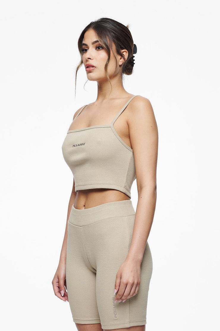 Pegador Ruby Rib Crop Top Vintage Washed Espresso VIP-Rabatte