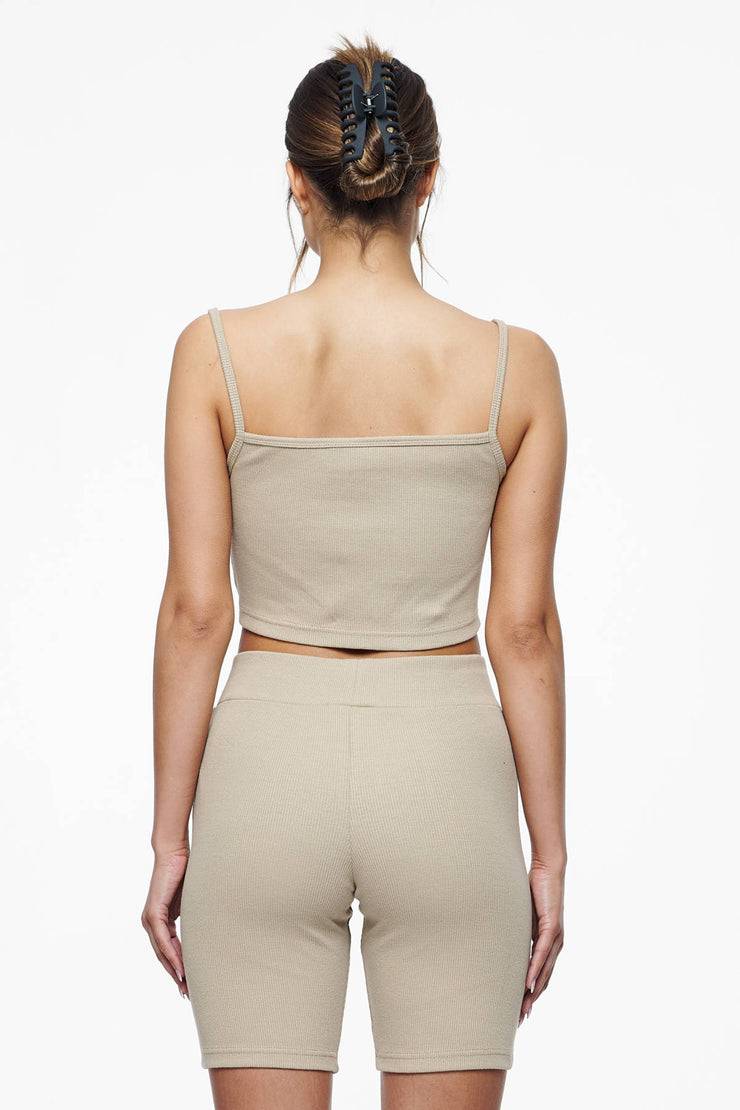 Pegador Ruby Rib Crop Top Vintage Washed Espresso VIP-Rabatte