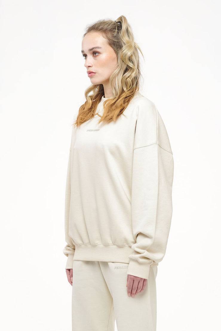 Pegador Bay Oversized Sweater Vintage Washed Angels Cream Gum Super Sparpreis