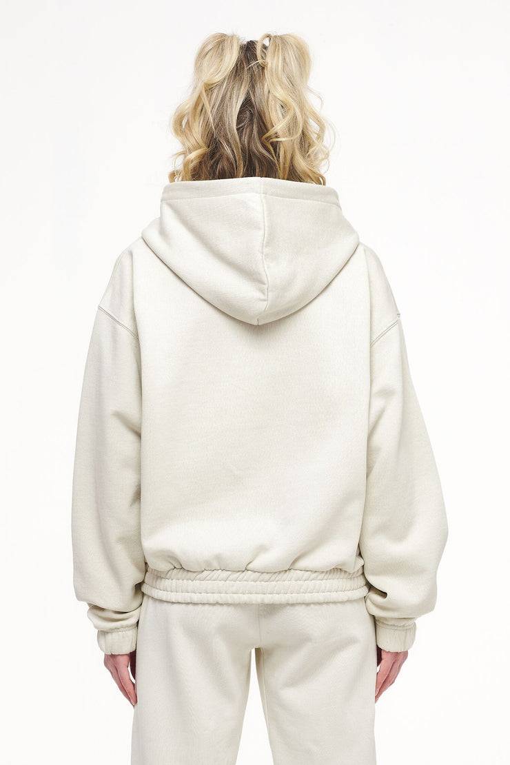 Pegador Valinda Cropped Zip Hoodie Vintage Washed Angels Cream Gum Wochenangebot