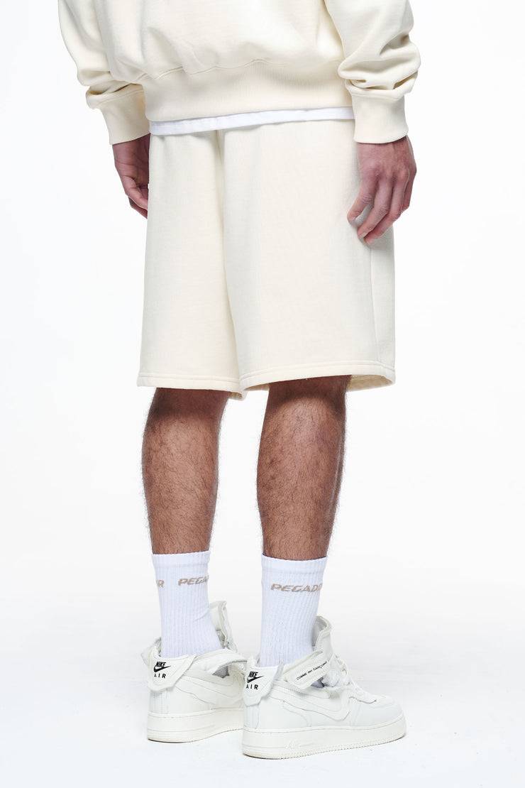 Pegador Logo Heavy Sweat Shorts Vintage Washed Unbleached Gum Letzte 3 Tage