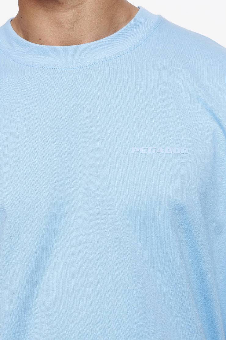Pegador Logo Oversized Tee Vintage Washed Riviera Blue Gum JETZT KAUFEN