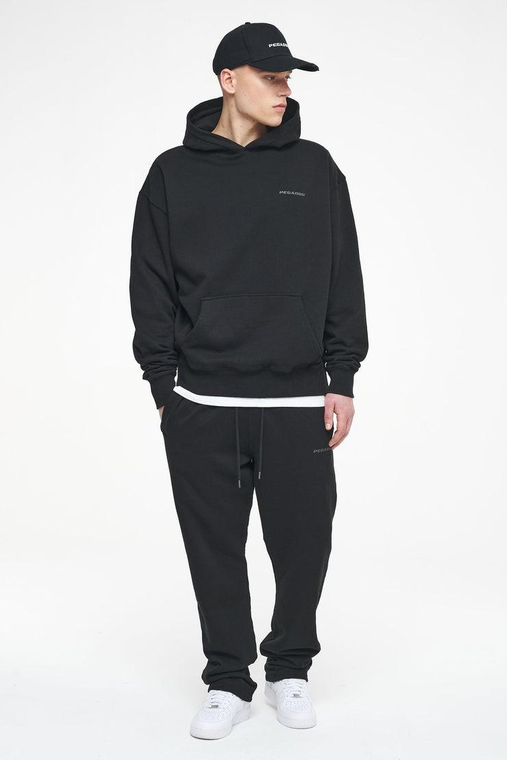 Pegador Logo Oversized Hoodie Vintage Washed Black Ink Gum Bis zu 60% Rabatt