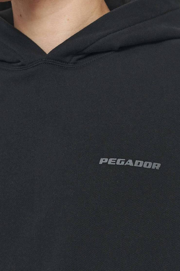 Pegador Logo Oversized Hoodie Vintage Washed Black Ink Gum Bis zu 60% Rabatt