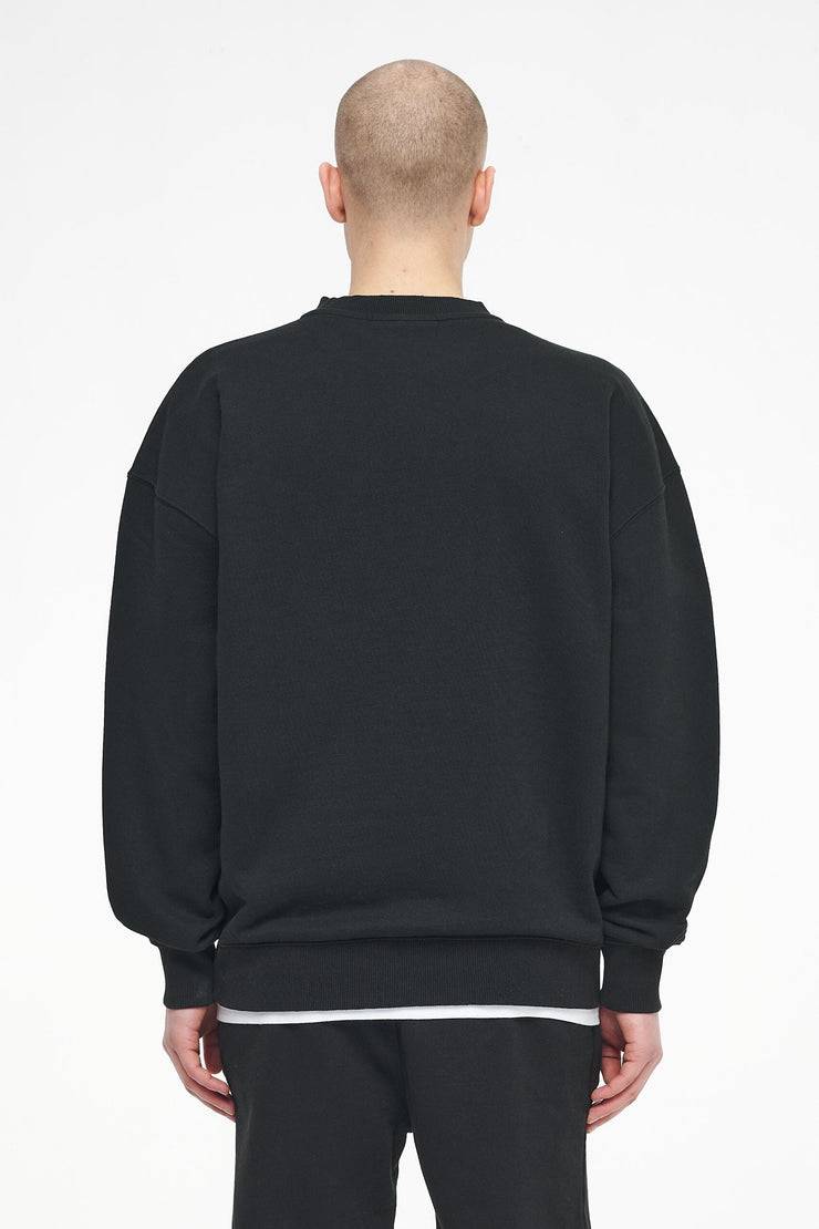 Pegador Logo Oversized Sweater Vintage Washed Black Ink Gum Nur für heute