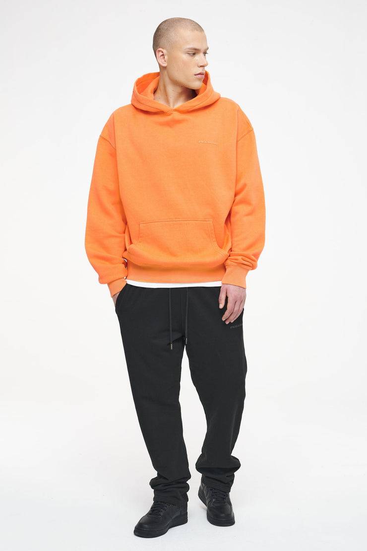 Pegador Logo Oversized Hoodie Vintage Washed Sunrise Orange Gum Vierteljährliche Förderung