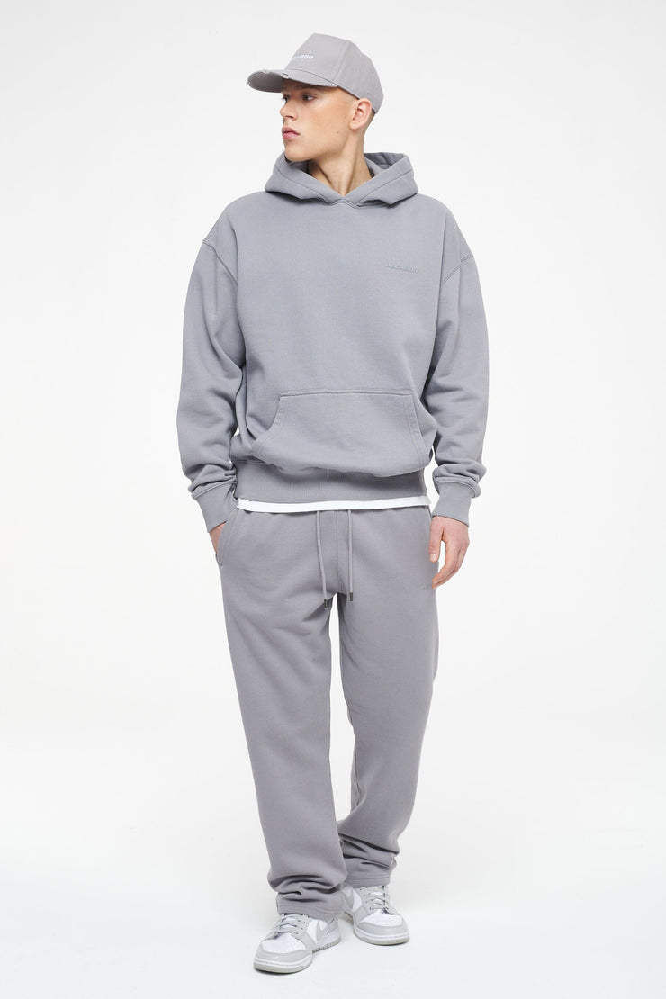 Pegador Logo Oversized Hoodie Vintage Washed Dusk Grey Gum Discount Store für neue Produkte