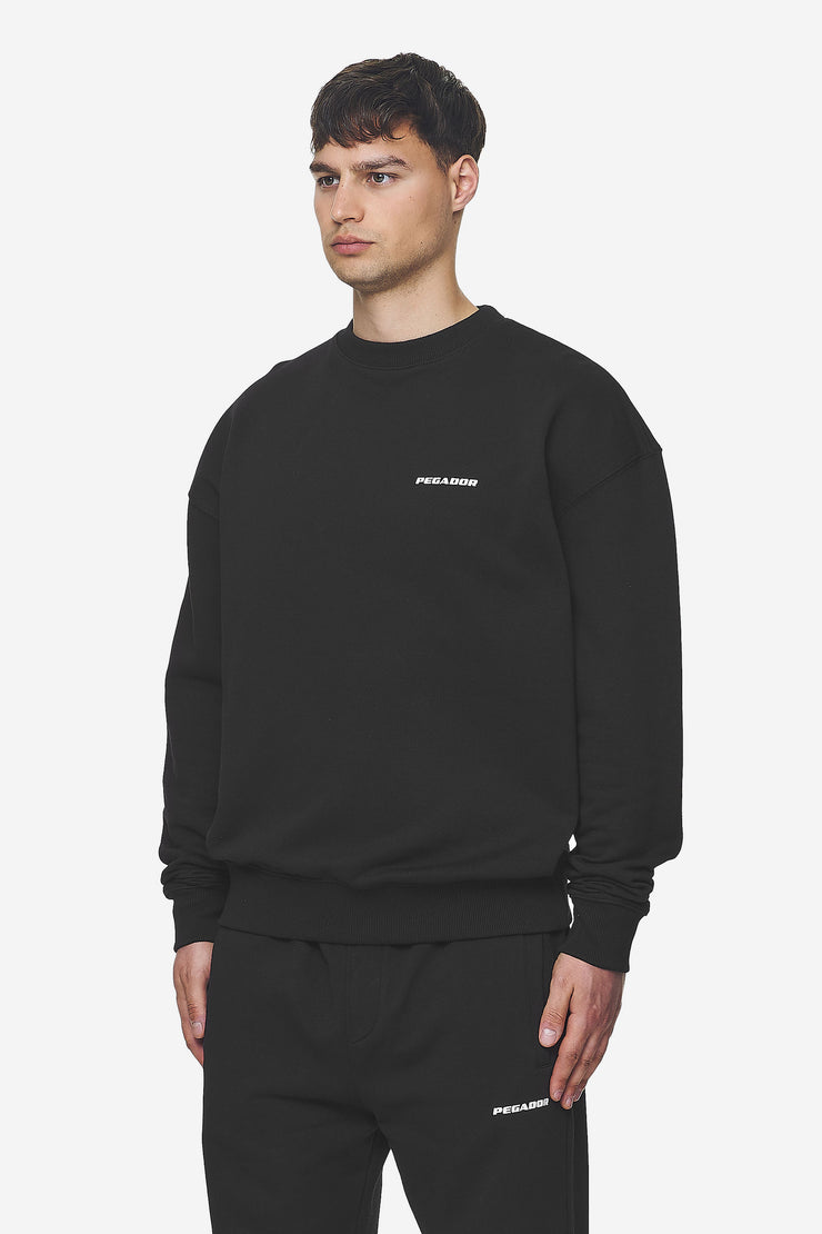Pegador Logo Oversized Sweater Washed Black White Gum Begrenzt auf 3 Tage