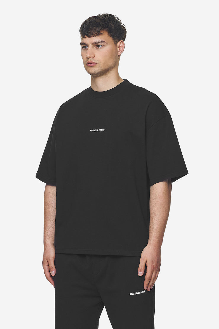 Pegador Logo Boxy Tee Washed Black White Gum Black Friday Preise