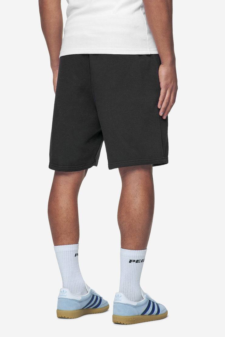 Pegador Logo Heavy Sweat Shorts Washed Black White Gum 50% Rabatt für begrenzte Zeit
