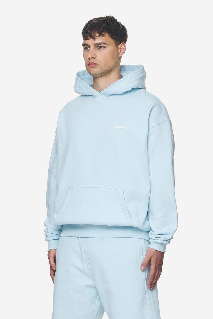 Pegador Logo Oversized Hoodie Washed Baby Blue White Gum 2025