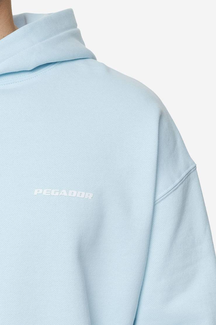 Pegador Logo Oversized Hoodie Washed Baby Blue White Gum 2025
