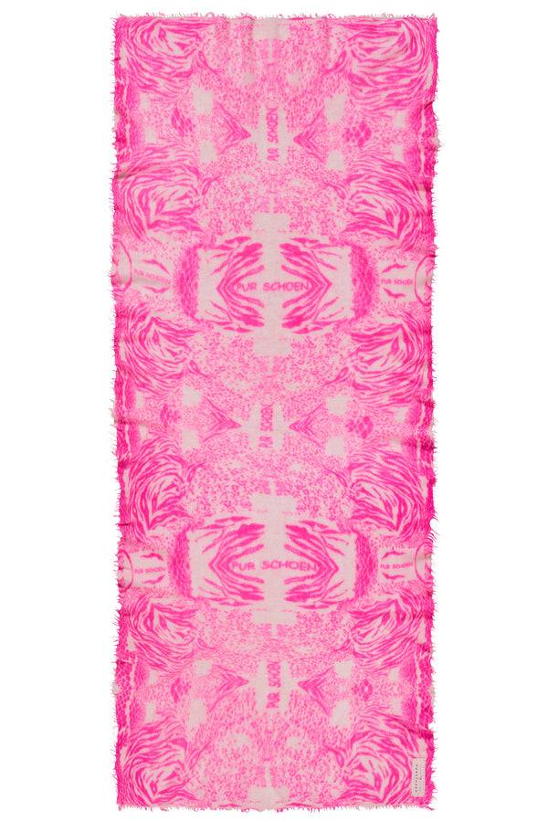 Pur Schoen Schal crazy animal neon pink-rose Black Friday