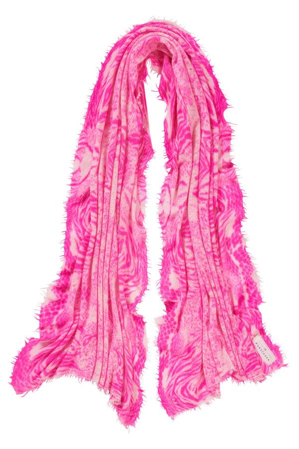 Pur Schoen Schal crazy animal neon pink-rose Black Friday