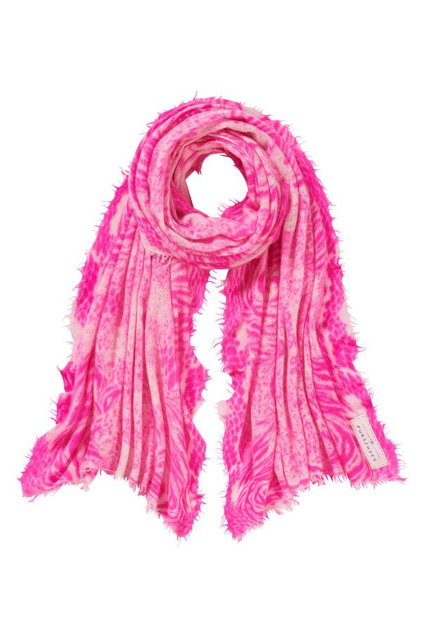 Pur Schoen Schal crazy animal neon pink-rose Black Friday