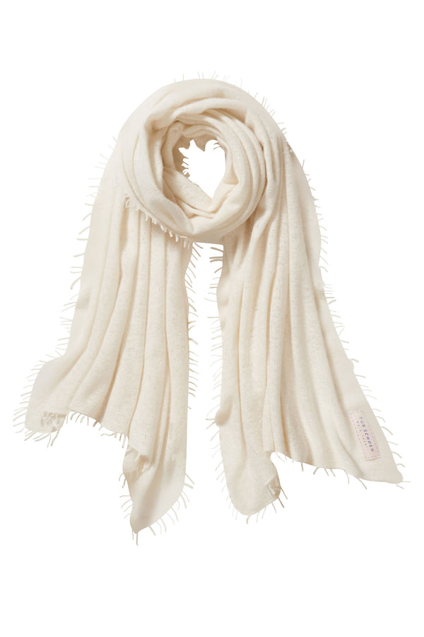 Pur Schoen Schal weiss Online Outlet