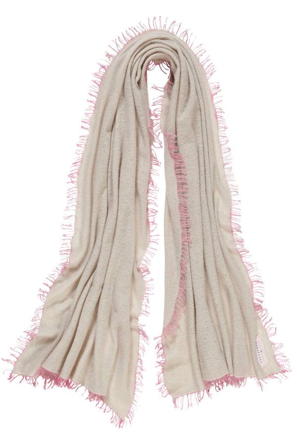 Pur Schoen Schal stone II fransen rose Riesige Rabatte