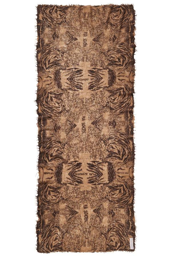 Pur Schoen Schal crazy animal testa-camel II Outlet