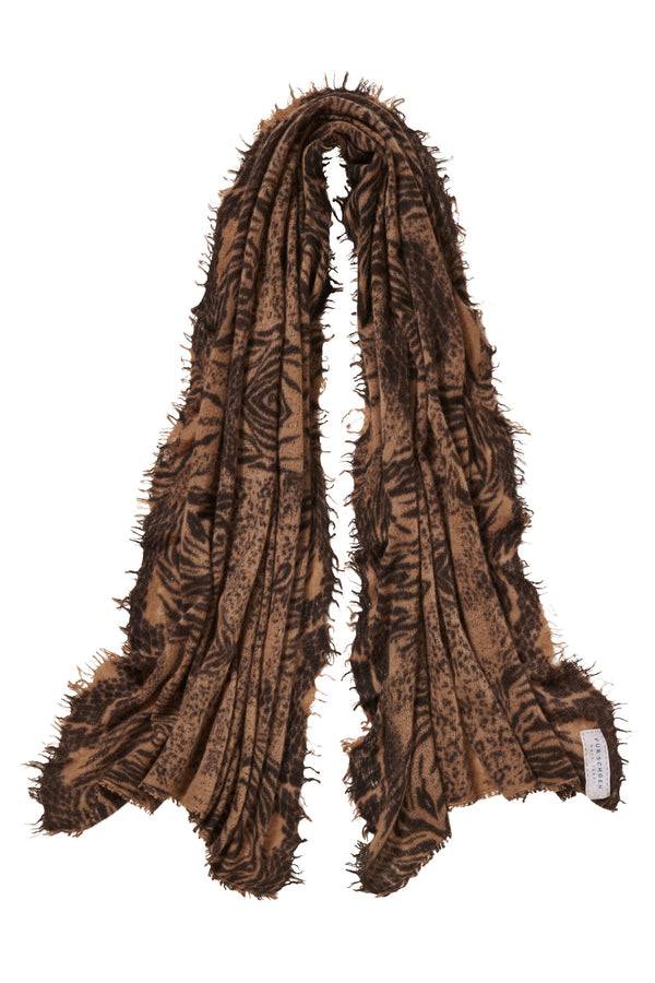 Pur Schoen Schal crazy animal testa-camel II Outlet