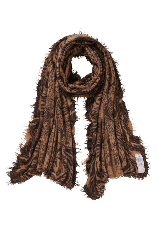 Pur Schoen Schal crazy animal testa-camel II Outlet