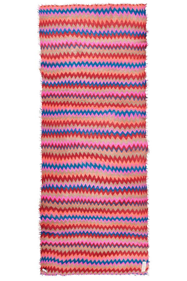 Pur Schoen Schal chevron red-kiesel Verkauf