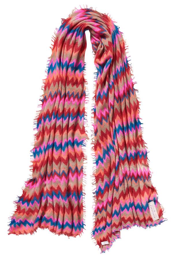 Pur Schoen Schal chevron red-kiesel Verkauf