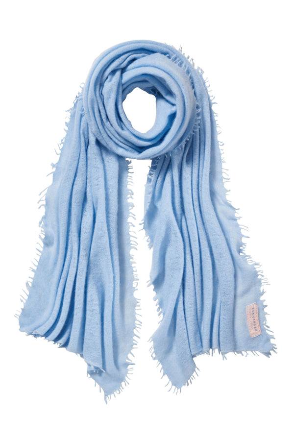 Pur Schoen Schal bleu Fabrikverkauf