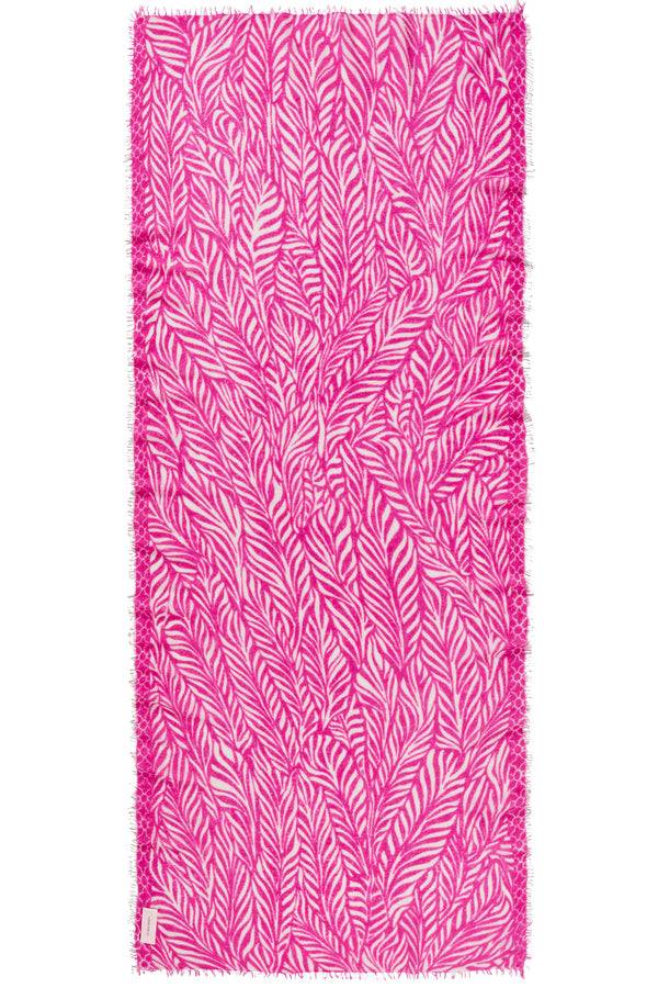Pur Schoen Schal leafgarden pink-natural Flash Sale