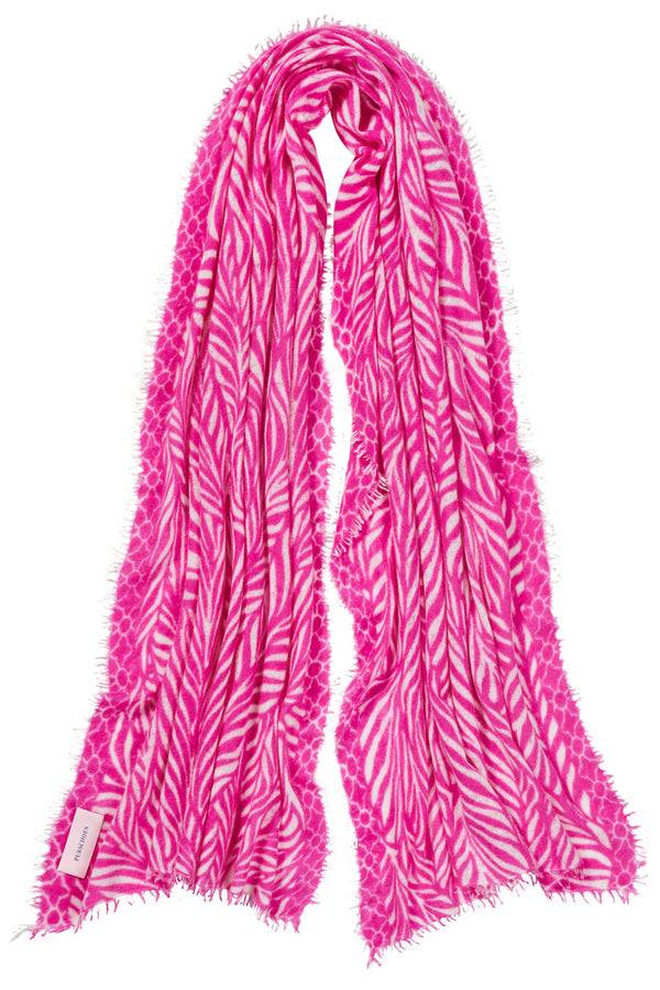 Pur Schoen Schal leafgarden pink-natural Flash Sale