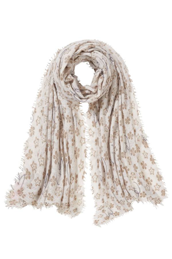 Pur Schoen Schal ps flowerfield kiesel Valentinstagsangebot